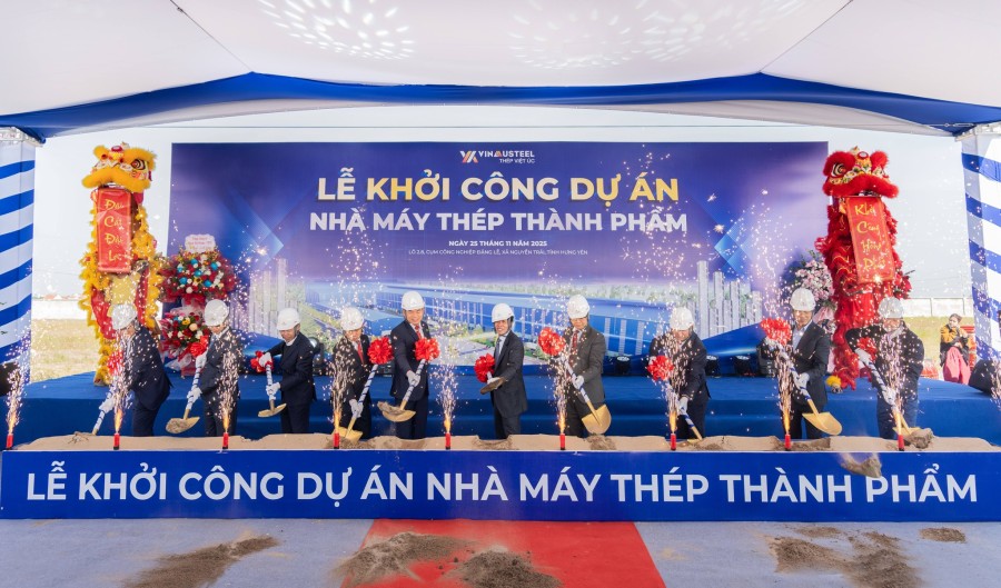 [LỄ KHỞI CÔNG DỰ ÁN NHÀ MÁY THÉP THÀNH PHẨM TẠI HƯNG YÊN