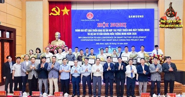 [Samsung Việt Nam phối hợp với Sở Công Thương Bắc Ninh tổng kết hai dự án Smart Factory và Smart Mold năm 2026, góp phần nâng cao năng lực sản xuất cho doanh nghiệp phía Bắc.