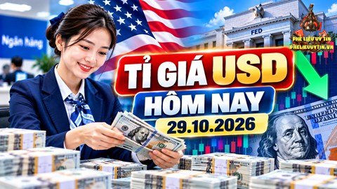 Tỉ giá USD hôm nay 29.10.2026: Fed giữ lãi suất, DXY giảm về 102,15 điểm